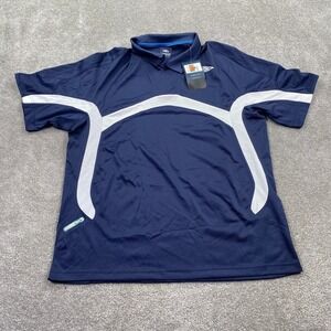 Umbro SX Poly Polo Shirt Men's XL Dark Navy White‎ Soccer Training
